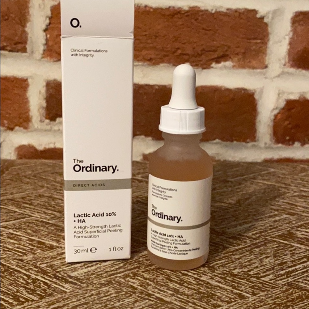 The Ordinary Lactic Acid 10% + HA chem peel